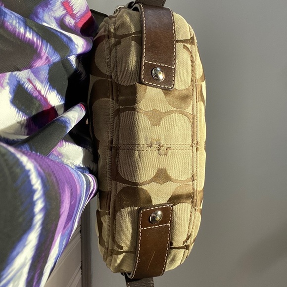 Vintage Coach Leather Monogram Thick Silver Chrome zipper pull O-rings - Picture 8 of 12